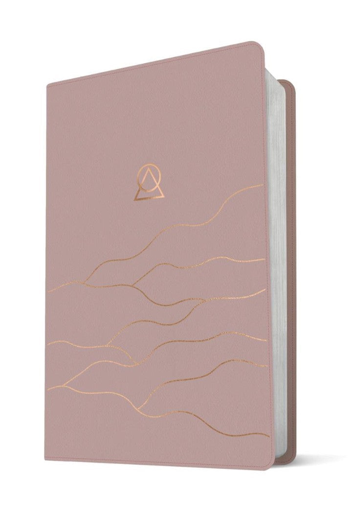 Message Women's Devotional Bible Large Print, Dusty Blush - Re-vived