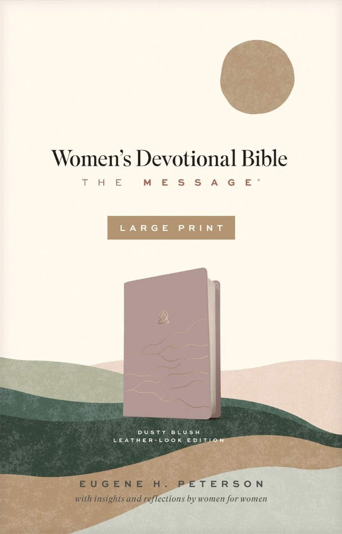 Message Women's Devotional Bible Large Print, Dusty Blush - Re-vived