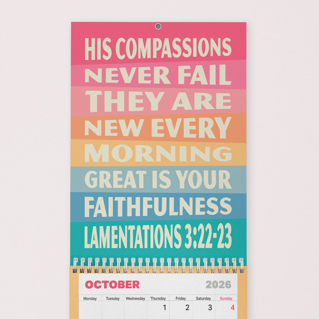 2026 His Compassions Never Fail Calendar - Re-vived