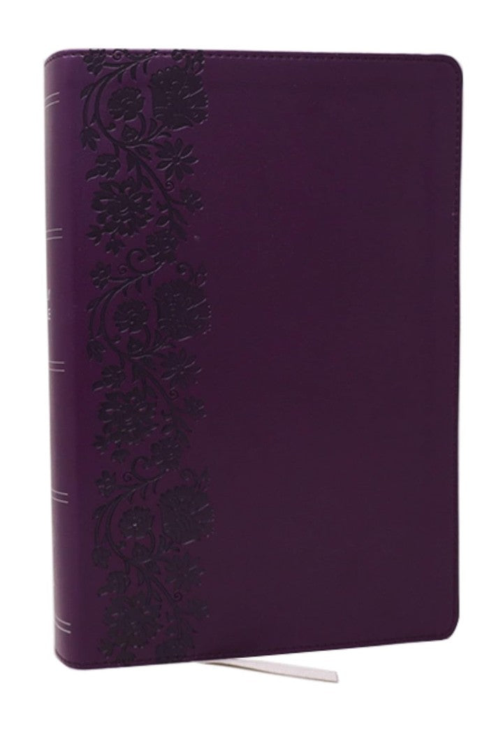 KJV Giant Print End-Of-Verse Reference Bible, Purple - Re-vived