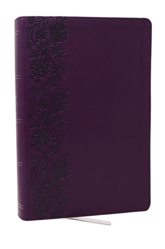 KJV Giant Print End-Of-Verse Reference Bible, Purple - Re-vived