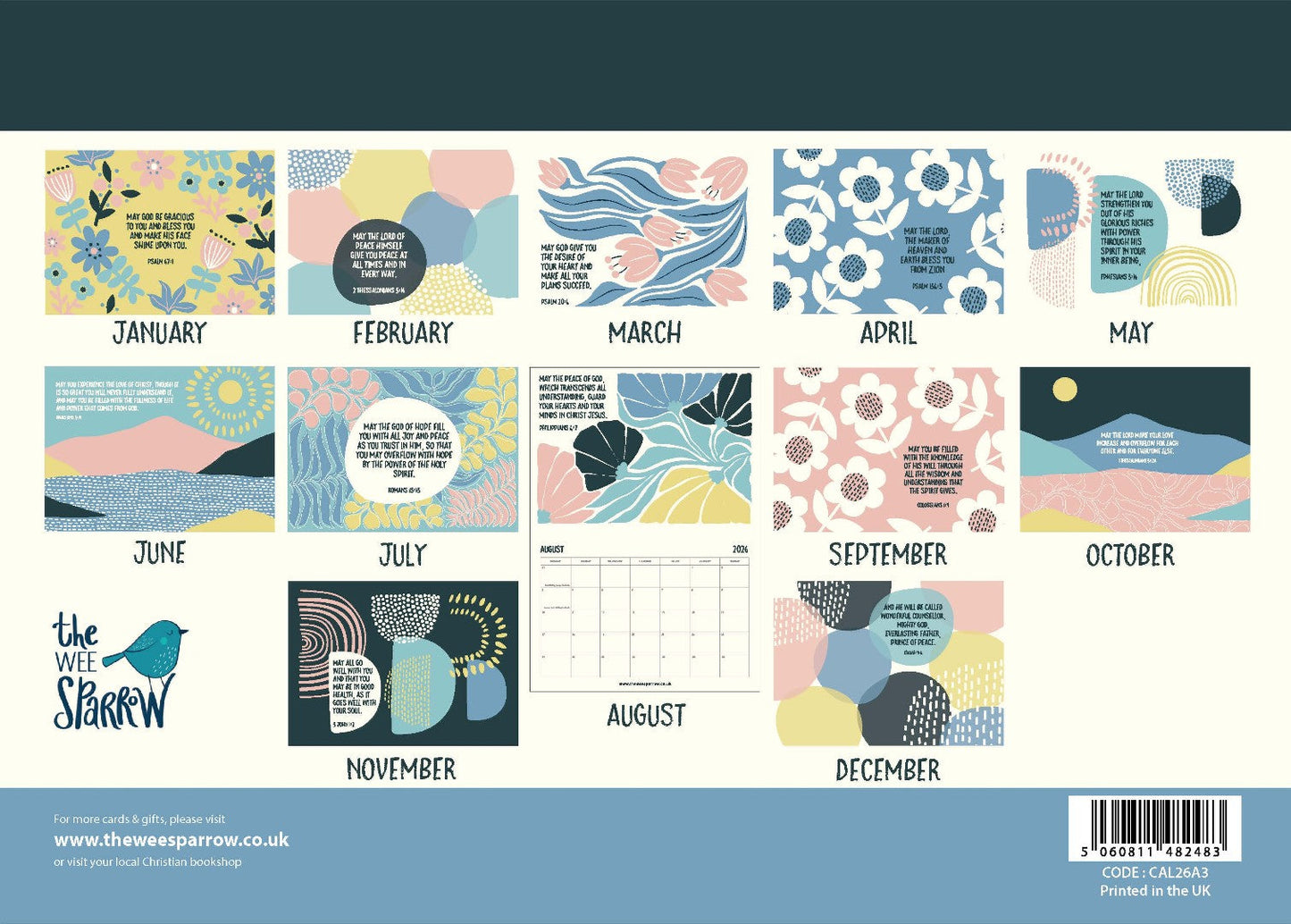 The Wee Sparrow 2026 A3 Calendar - Re-vived