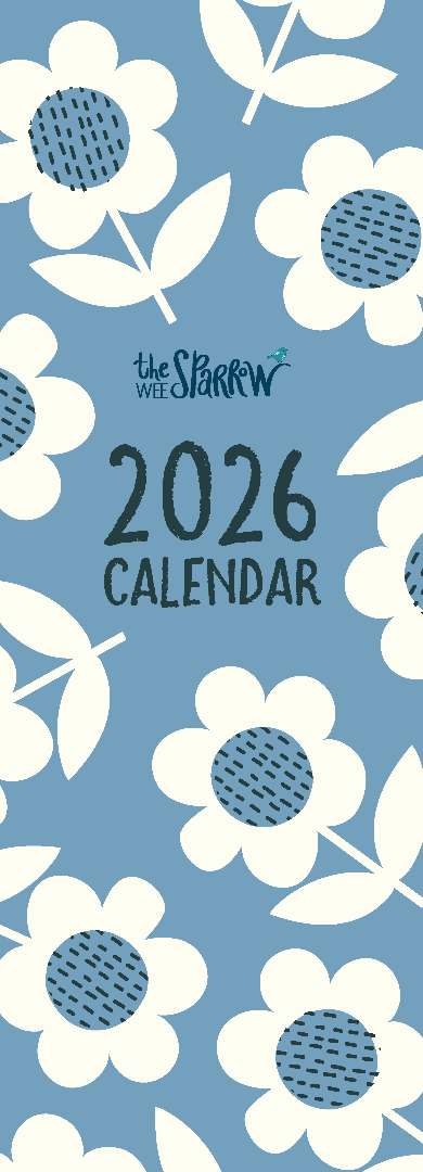 The Wee Sparrow 2026 Calendar (A3 slimline) - Re-vived
