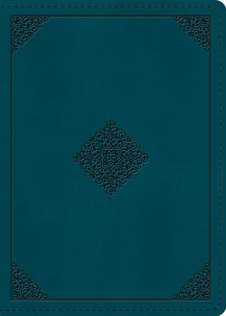 ESV Large Print Personal Size Bible, Red Letter, Teal - Re-vived