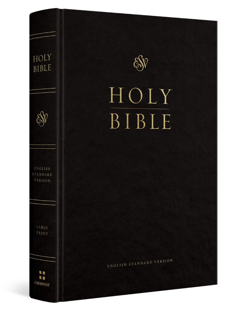 ESV Pew and Worship Bible, Large Print, Hardcover, Black - Re-vived