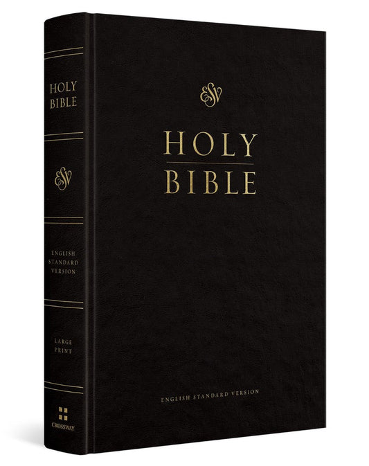 ESV Pew and Worship Bible, Large Print, Hardcover, Black - Re-vived