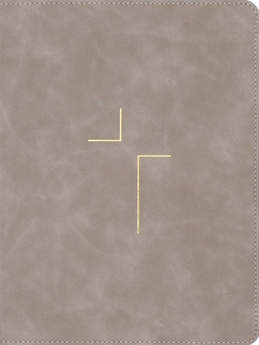 The Jesus Bible, ESV Edition, Leathersoft, Stone - Re-vived