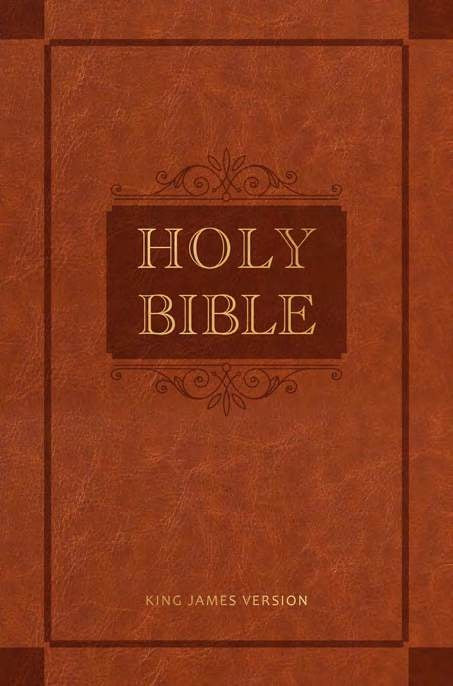 KJV Holy Bible, Compact Giant Print, Sienna - Re-vived