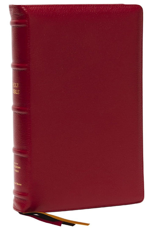 NKJV Thinline Reference Bible, Large Print, Red Premium - Re-vived