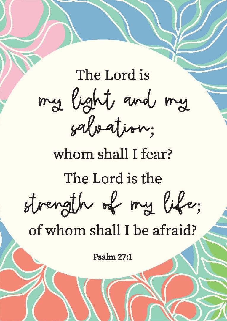 Lord Is My Light Postcard - Pack Of 12 - Re-vived