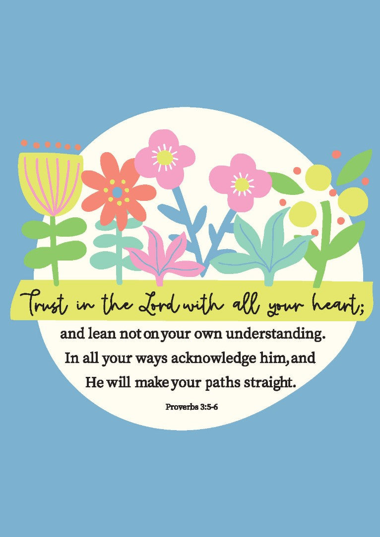 Trust In The Lord Postcard - Pack Of 12 - Re-vived