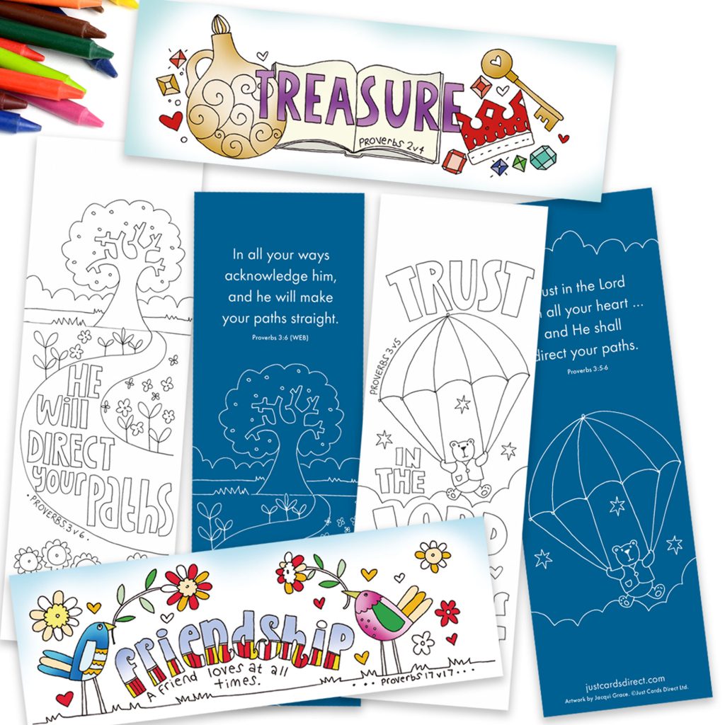 10 Exploring Proverbs Colouring Bookmarks - Re-vived