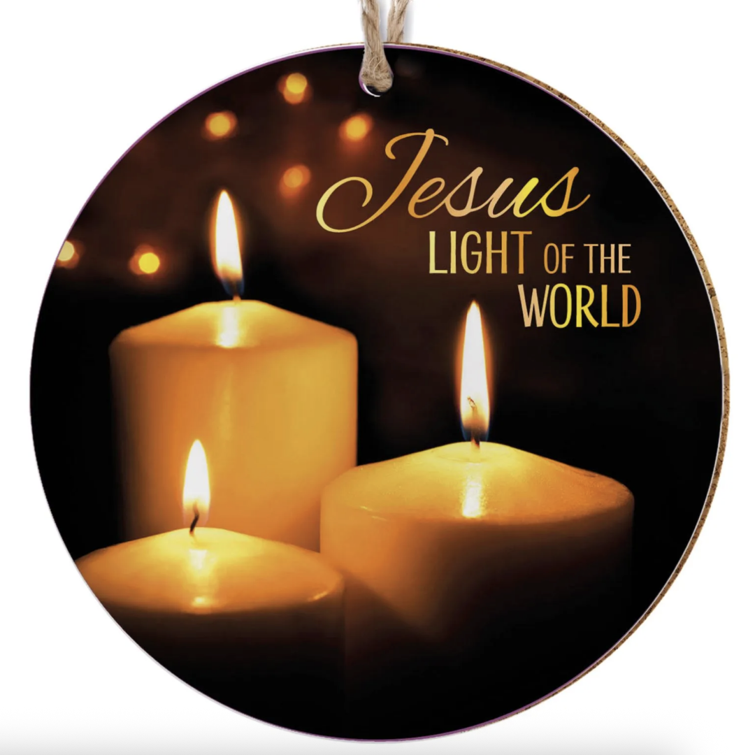 Jesus Light Of The World Ceramic Hanging Decoration