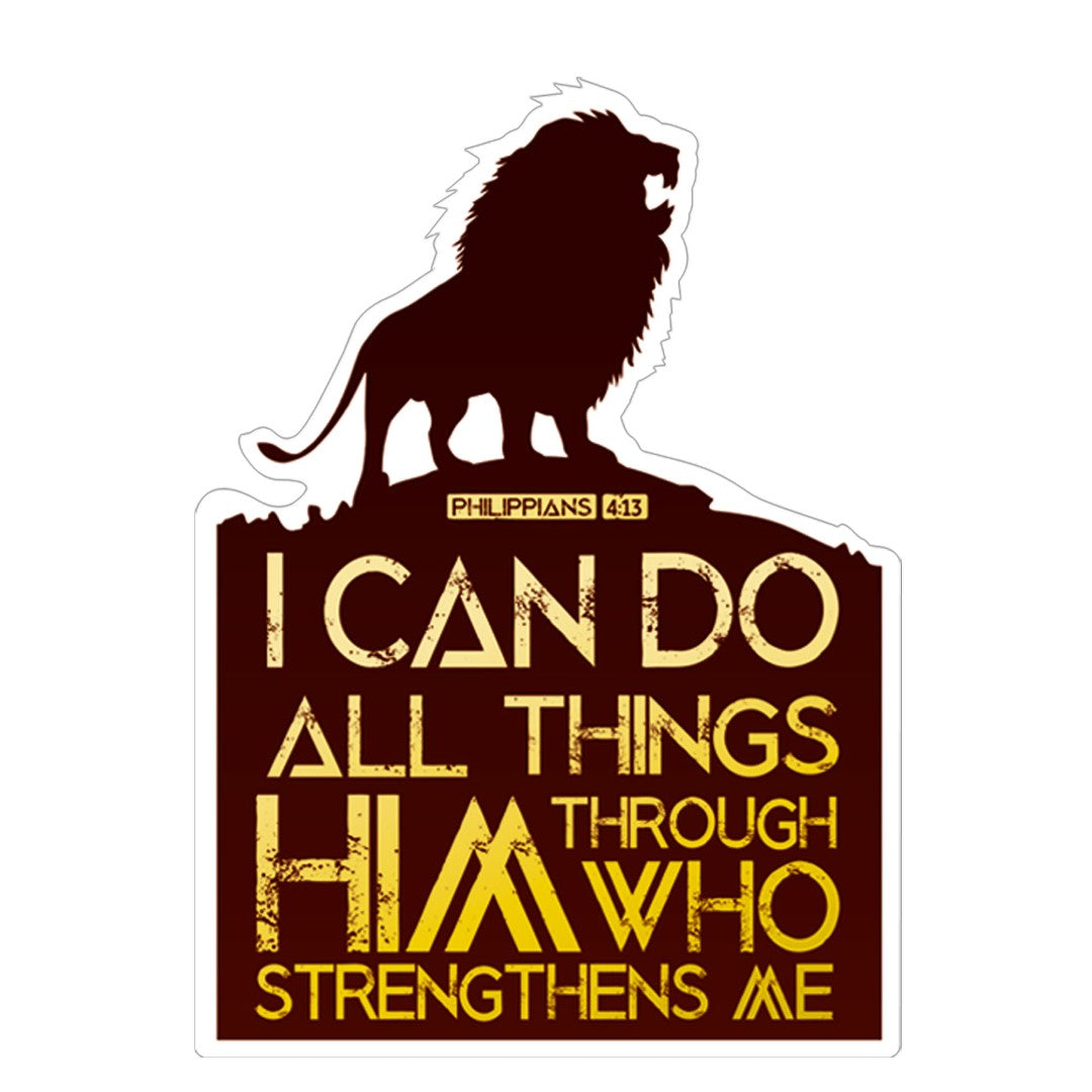 I Can Do All Things Vinyl Sticker - Re-vived
