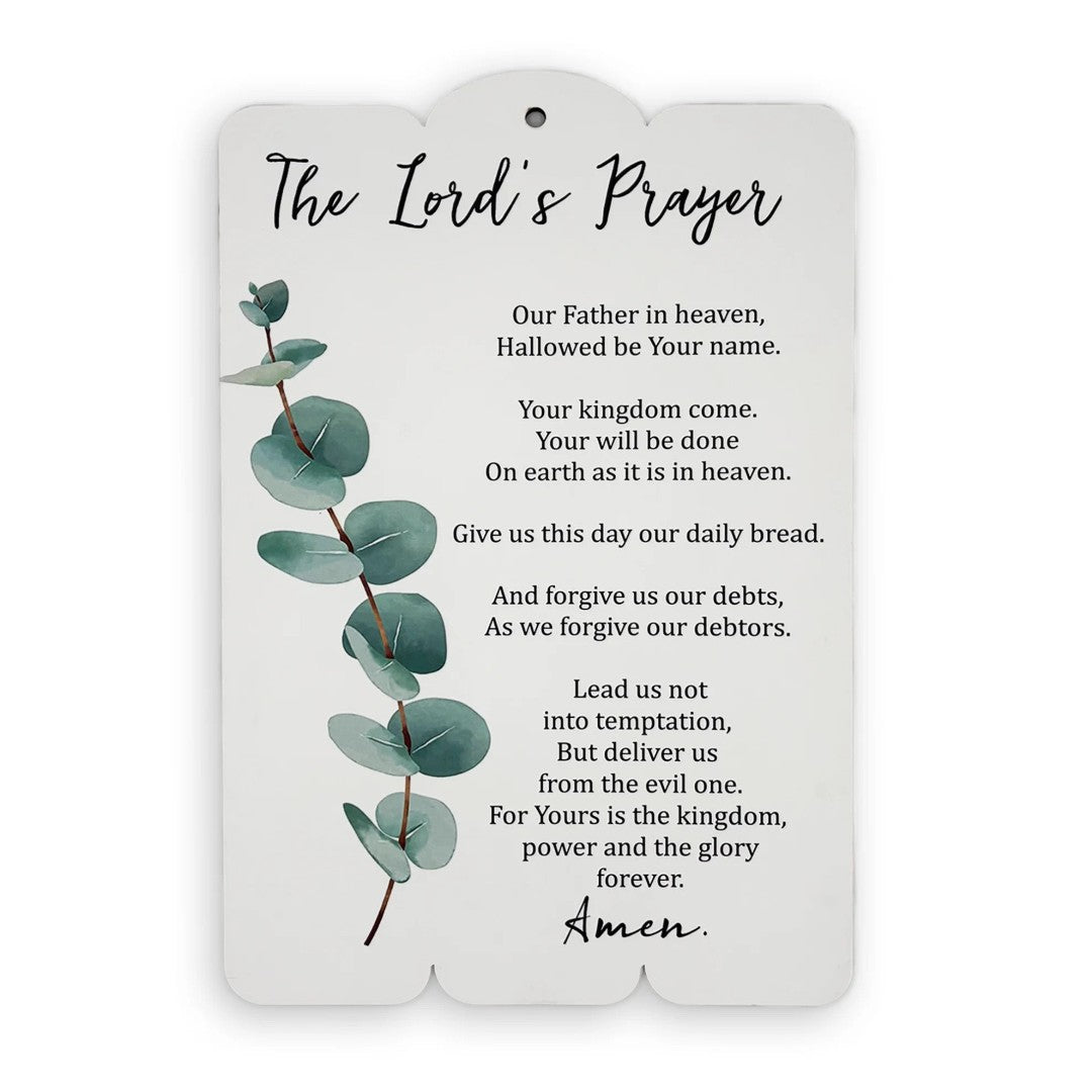 Wooden Wall Plaque – The Lord’s Prayer - Re-vived