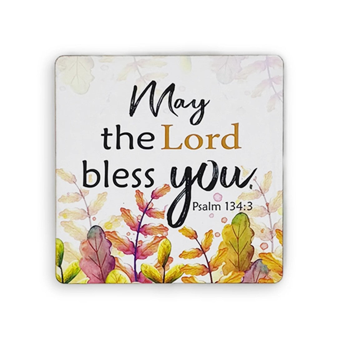 Set Of 6 Coasters – May The Lord Bless You (Psalm 134:3) - Re-vived