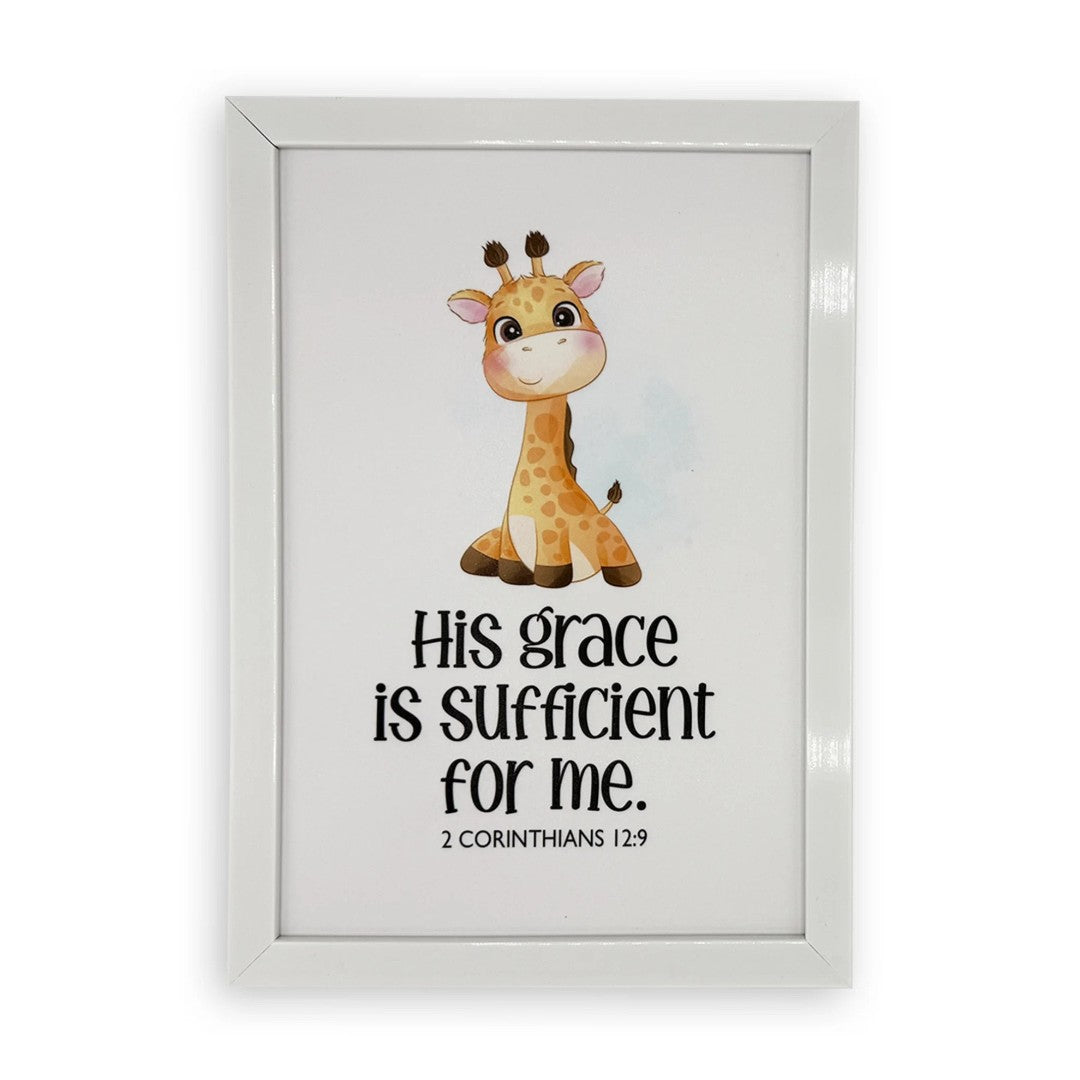 Rectangular Wall Frame – His Grace Is Sufficient For Me - Re-vived