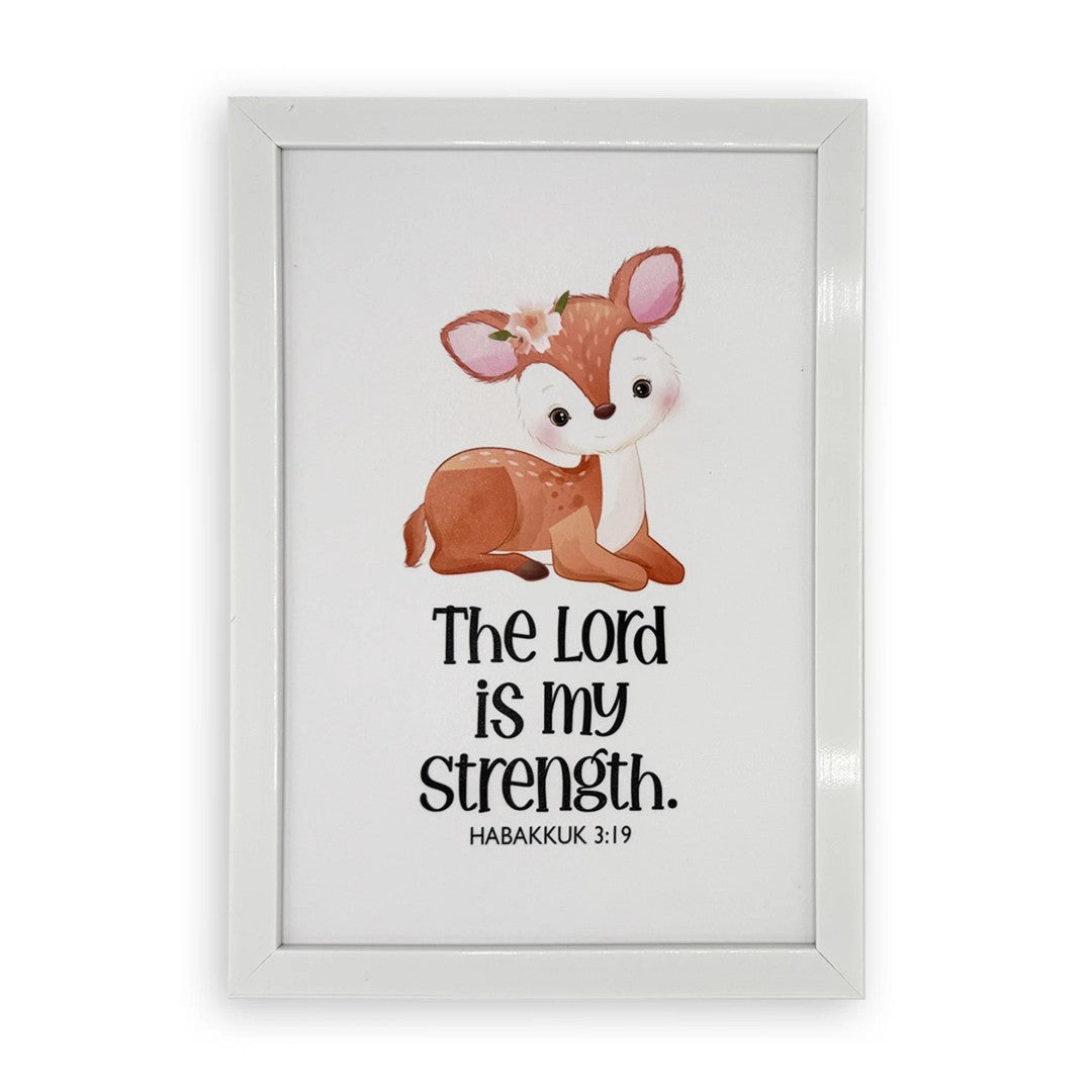 Rectangular Wall Frame – The Lord Is My Strength - Re-vived
