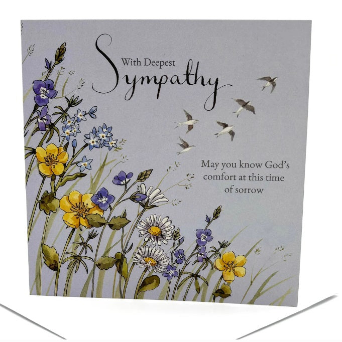 Sympathy Flowers Card - Re-vived