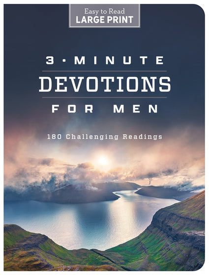 3-Minute Devotions For Men Large Print - Re-vived