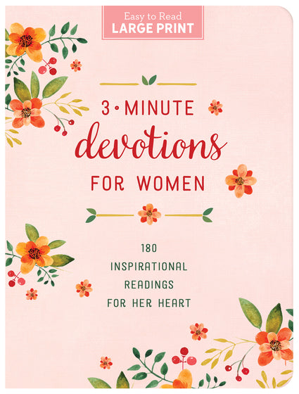 3-Minute Devotions For Women Large Print - Re-vived