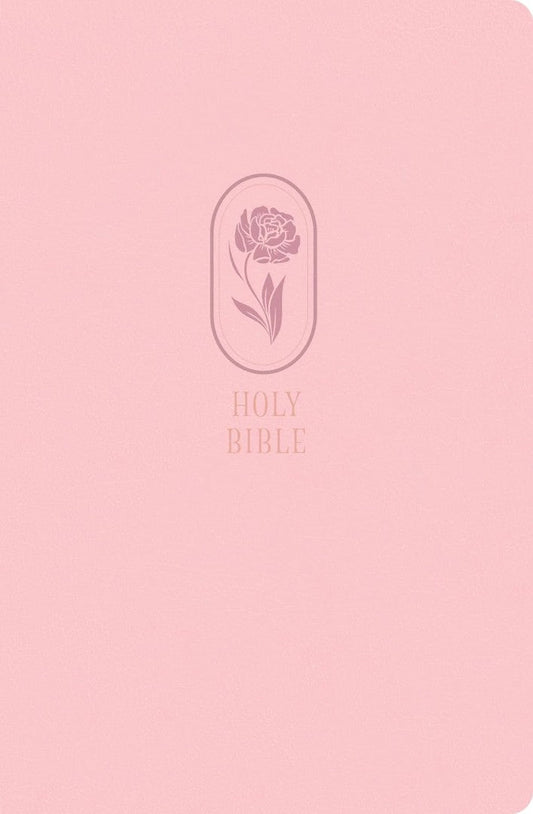 Kjv Large Print Personal Size Reference Bible, Pink Leathert - Re-vived