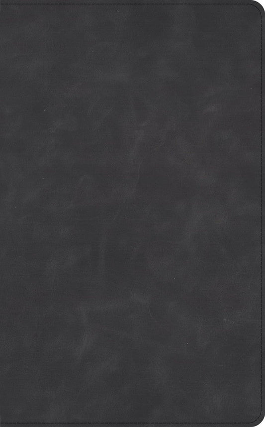 CSB Single-Column Wide-Margin Bible, Slate Calfskin - Re-vived