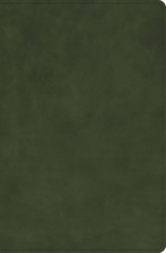 CSB Single-Column Compact Bible, Zipper Closure, Olive - Re-vived
