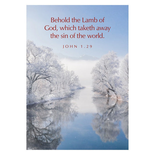 Greetings Cards: 'Behold The Lamb…' Jn. 1.29 - Re-vived