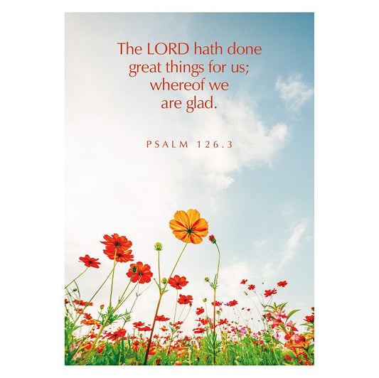Greetings Cards: 'The Lord Hath Done…' Ps. 126.3 - Re-vived