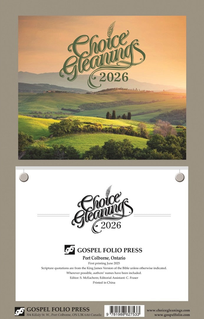 Choice Gleanings Wall Calendar 2026 - Re-vived