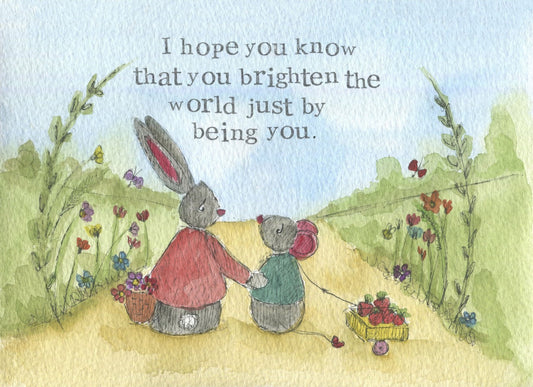 You Brighten The World Encouragement Single Print - Re-vived