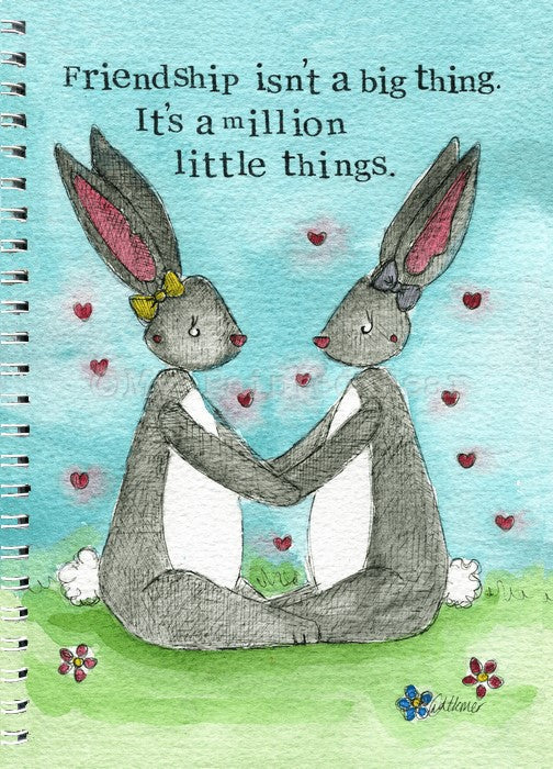 Spiral Notebook Journal 50 Pages Friendship - Re-vived