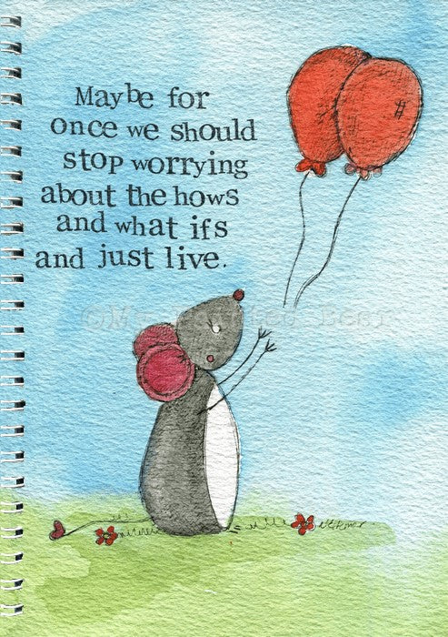 Spiral Notebook Journal 50 Pages Just Live - Re-vived