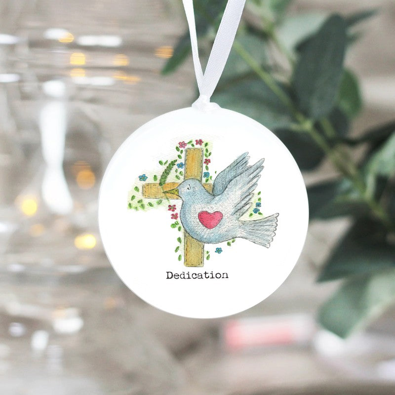 Dedication Ceramic Hanging Decoration - Re-vived