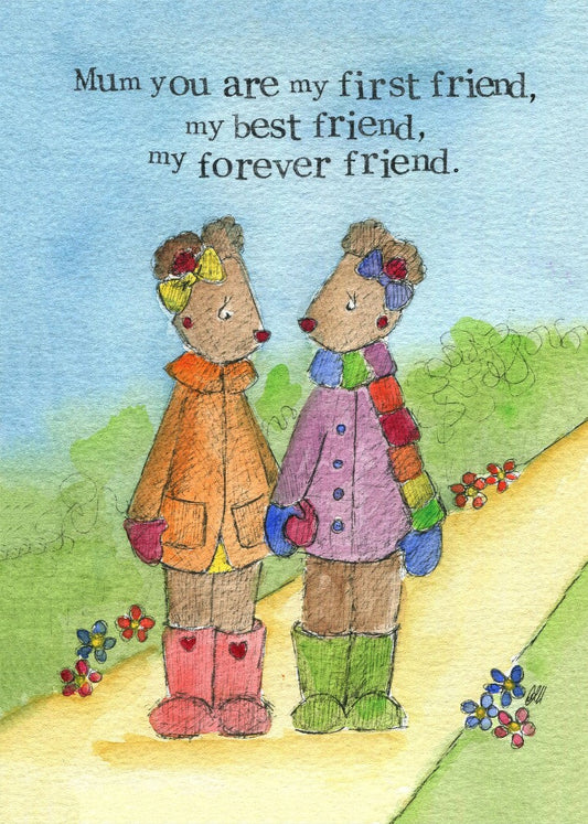 Forever Friend Single Card - Re-vived