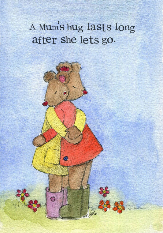 A Mum's Hug Single Card - Re-vived