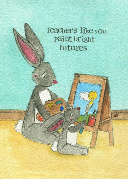 Teacher Card Bright Futures Single  Card - Re-vived