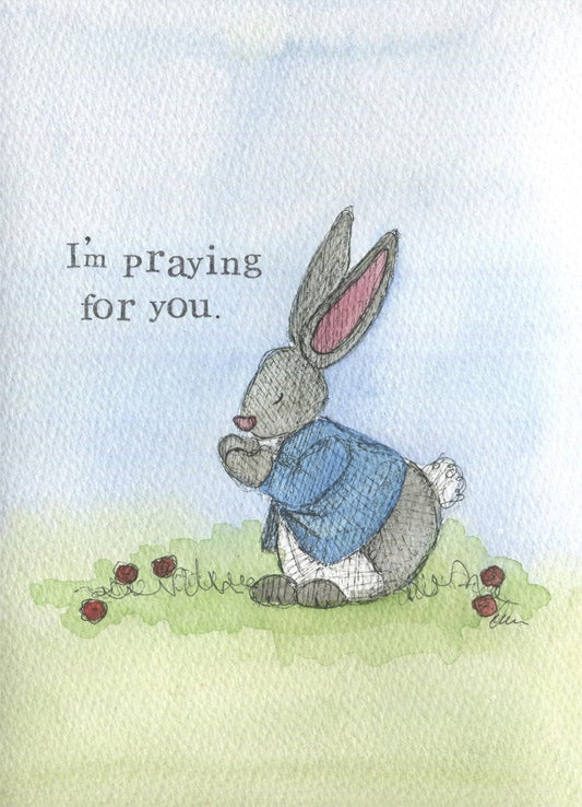 Thinking Of You Card I'm Praying For You Single Card - Re-vived