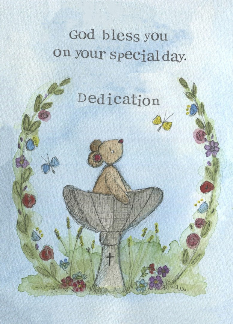 Dedication Card Single Card Your Special Day - Re-vived