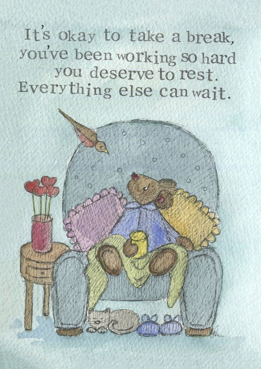 Encouragement Card You Deserve To Rest Single Card - Re-vived