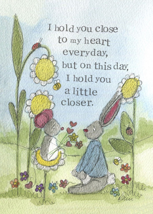 Thinking Of You A Little Closer Single Card - Re-vived