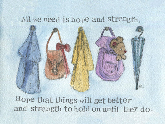 Hope And Strength Encourgement Print - Re-vived