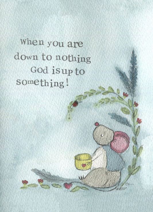 Up To Something Encouragement Single Print - Re-vived