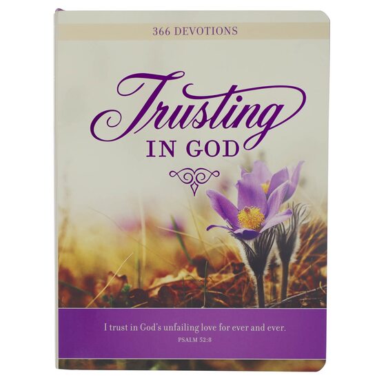 Devotional Trusting God Purple Floral - Re-vived