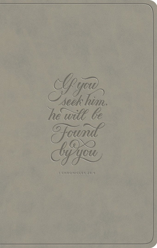 ESV Large Print Value Thinline Bible, Stone, 1 Chronicles - Re-vived