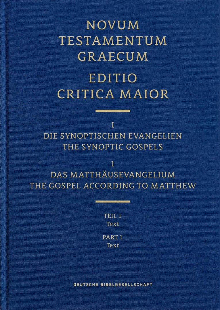 Novum Testamentum Graecum, Editio Critica Maior (Ecm) I/1.1 - Re-vived