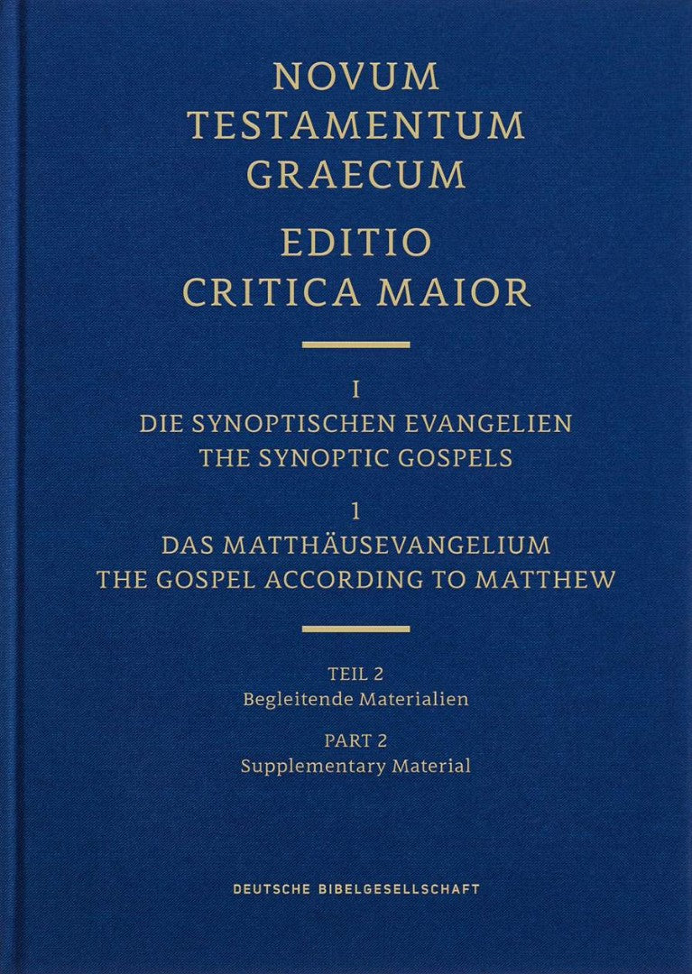 Novum Testamentum Graecum Editio Critica Maior, Vol. 1.1/2 - Re-vived
