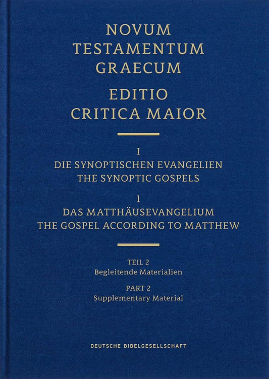 Novum Testamentum Graecum Editio Critica Maior, Vol. 1.1/2