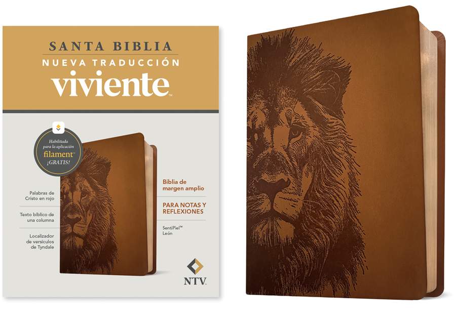 Biblia De Margen Amplio NTV Con Filament, León - Re-vived